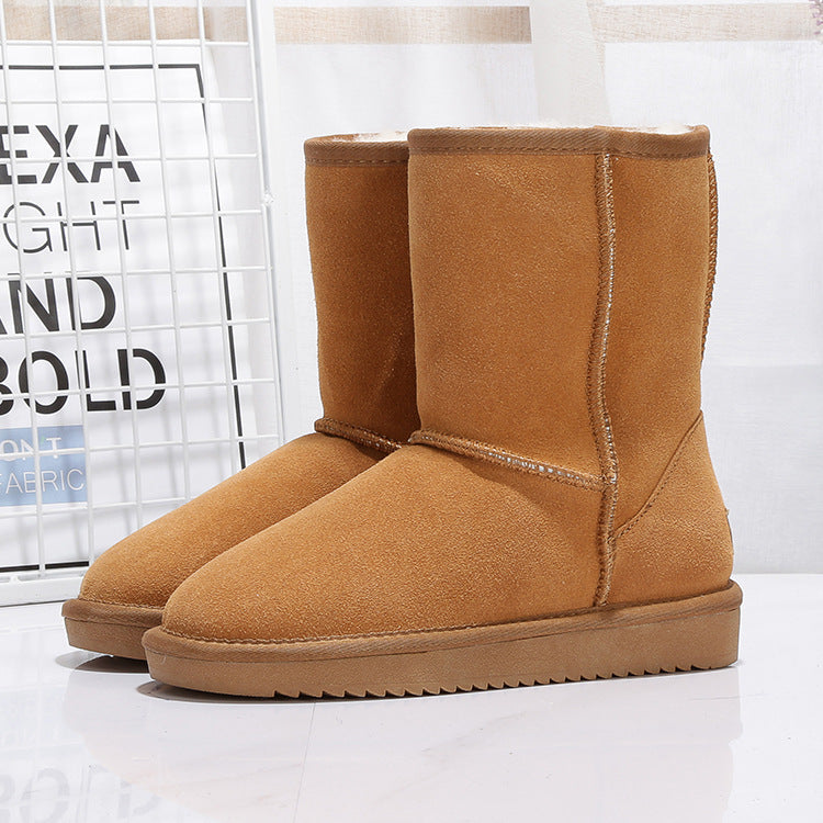 Bottes d'hiver pour femmes en daim avec doublure intérieure chaude - Thalia