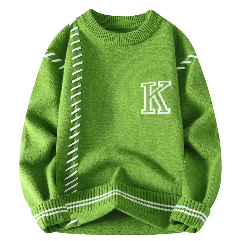 Pull homme à effet tricoté doux - Marven