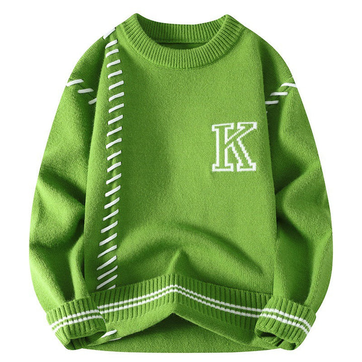 Pull homme à effet tricoté doux - Marven