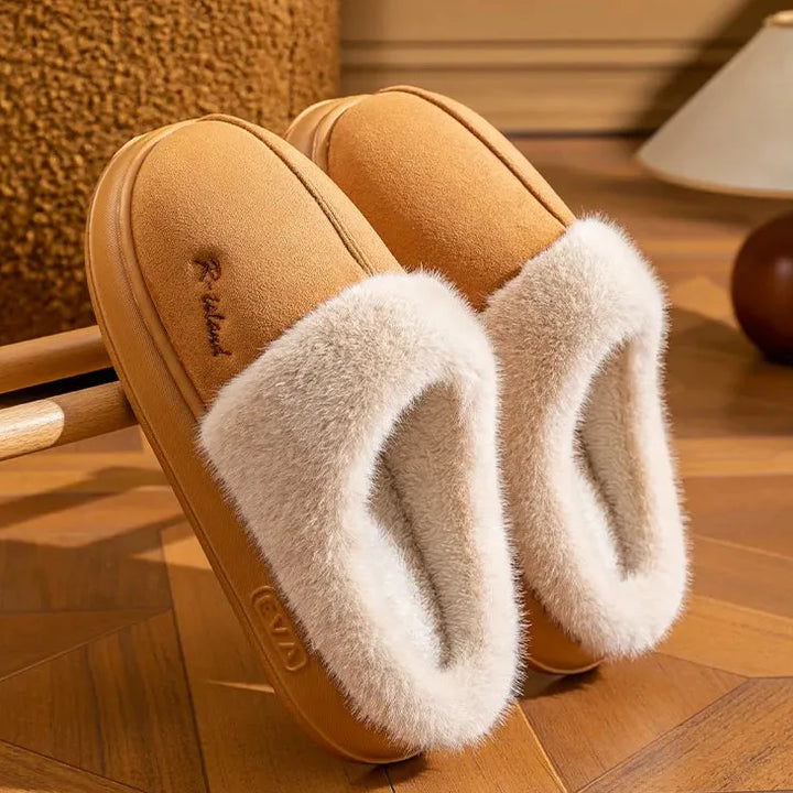 Chaussons unisexes à effet velours - Eralun