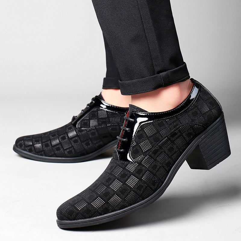 Chaussures pour homme talon bloc pointu - Enric