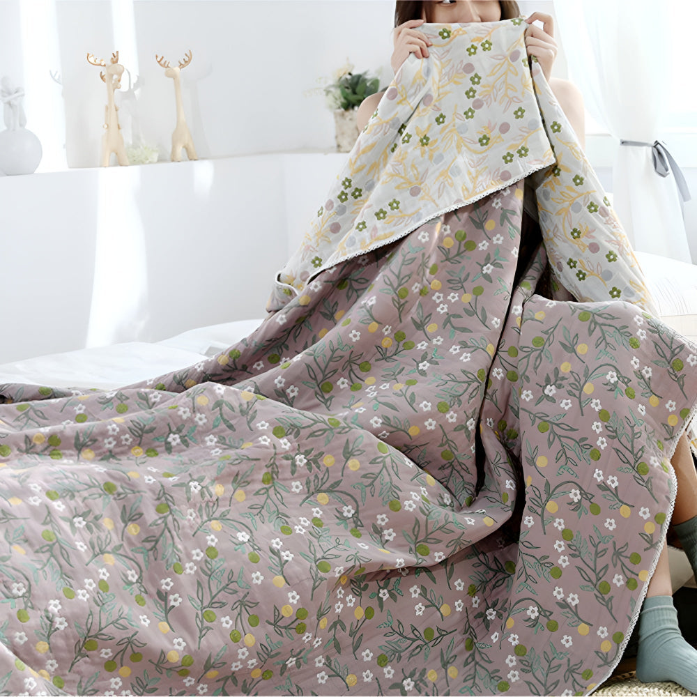 Couette en coton réversible