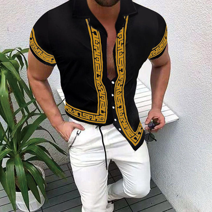 Chemise de plage hawaïenne pour homme avec motif à fleurs