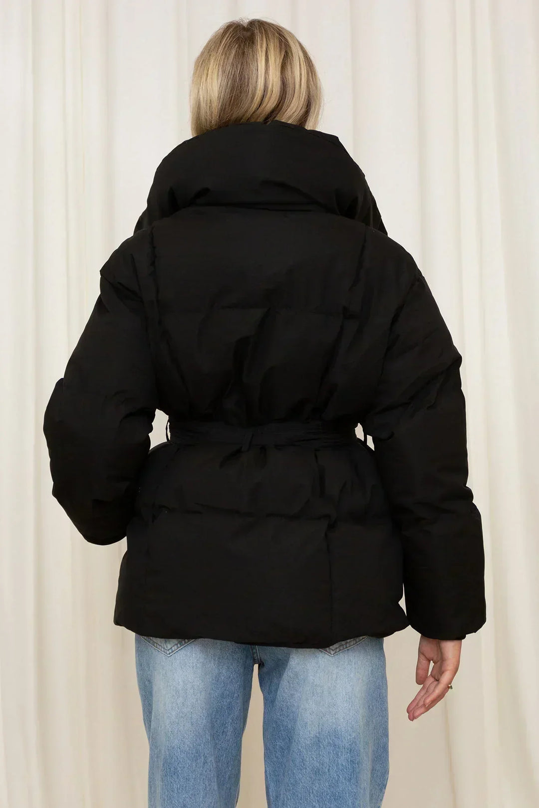 Manteau matelassé avec ceinture - Astrid