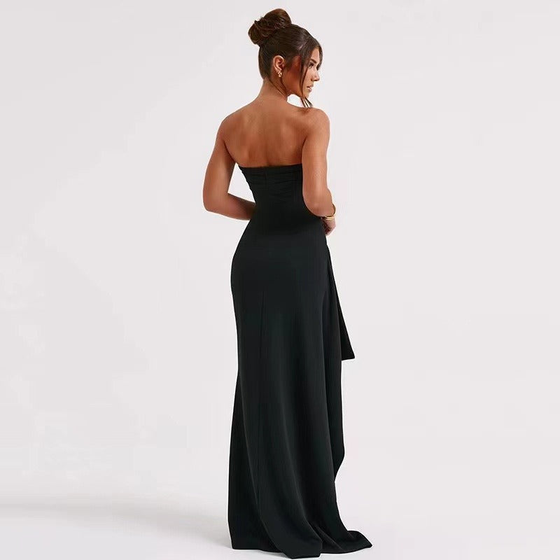 Robe longue élégante avec fente haute pour femme - Noémie