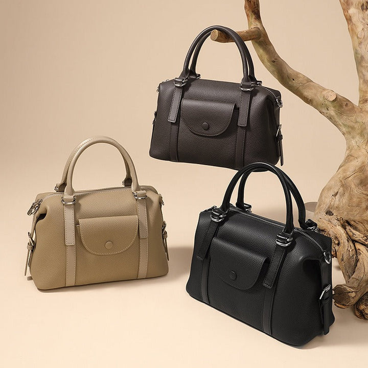 Sac à main pour femme en cuir synthétique au design structuré - Renata