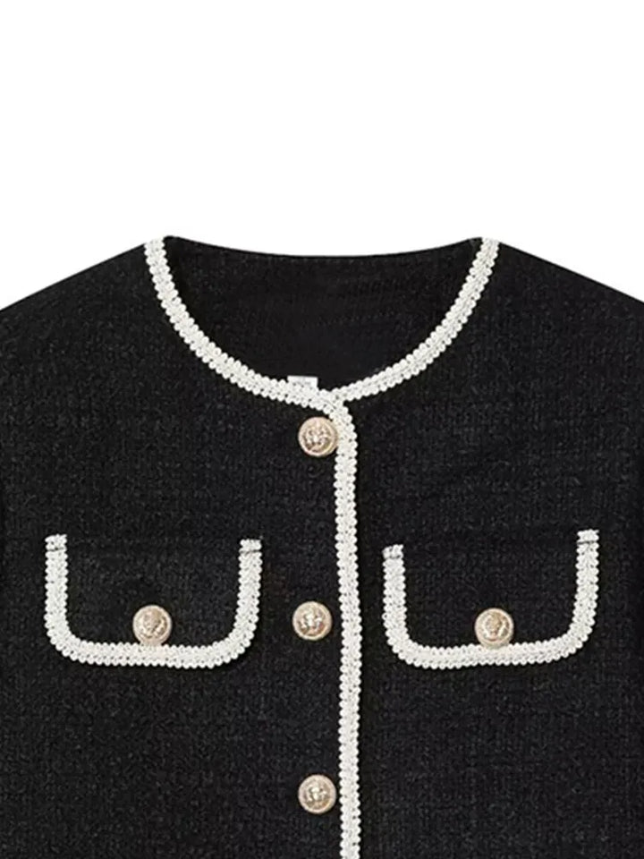 Veste courte pour femmes avec boutons décoratifs - Alida