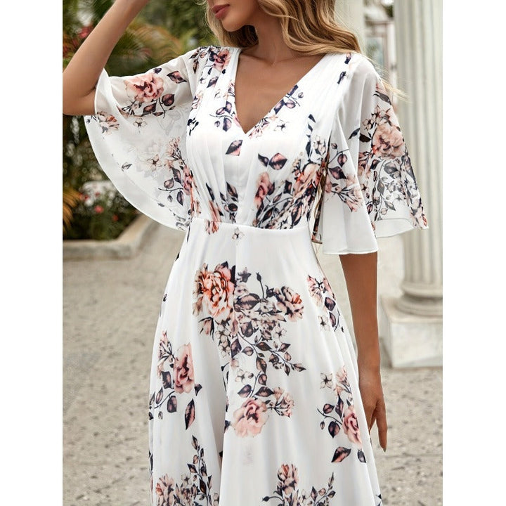 Robe longue à fleurs pour femmes - Sorelia