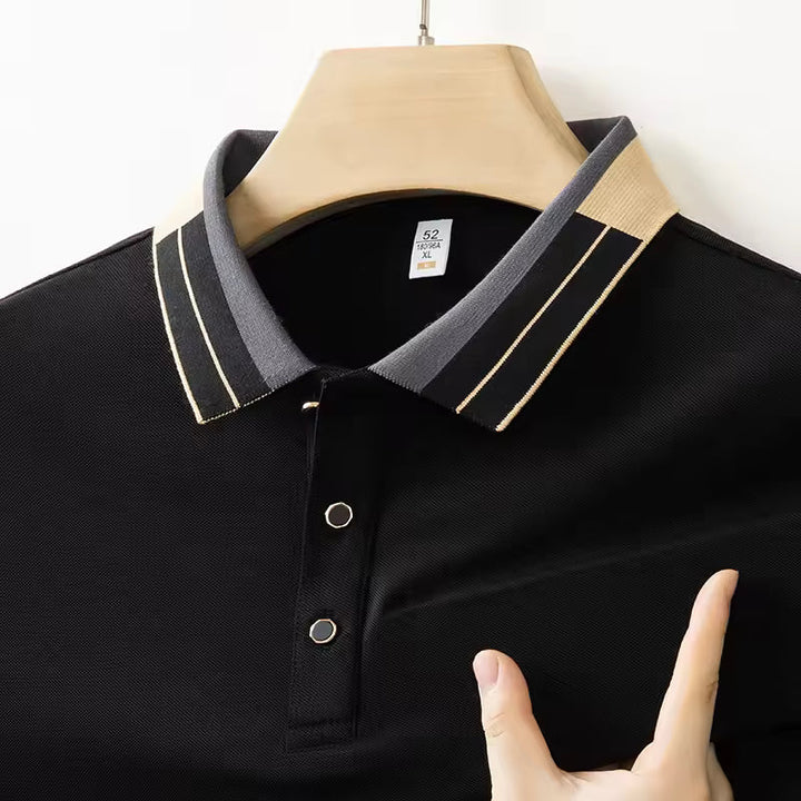Polo homme décontracté en tissu technique respirant - Carlos
