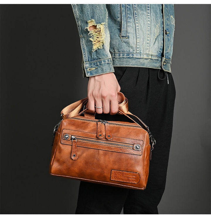 Sac à main en cuir synthétique pour homme, design urbain compact - Laurent
