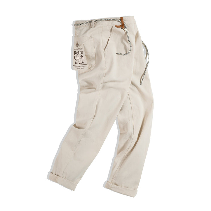 Pantalon décontracté en coton pour hommes avec cordon de serrage - Hilario
