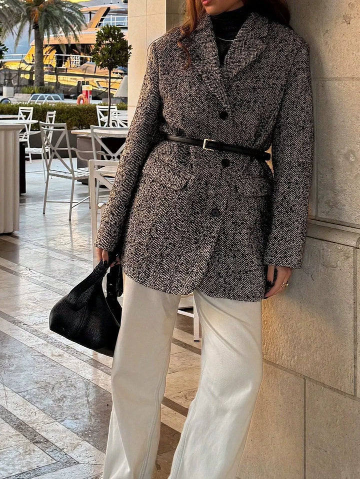 Blazer de tailleur à chevrons pour femme - Helena