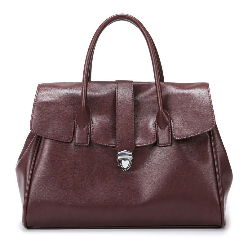 Sac à main en cuir synthétique pour femme, grande capacité, style sophistiqué - Élodie