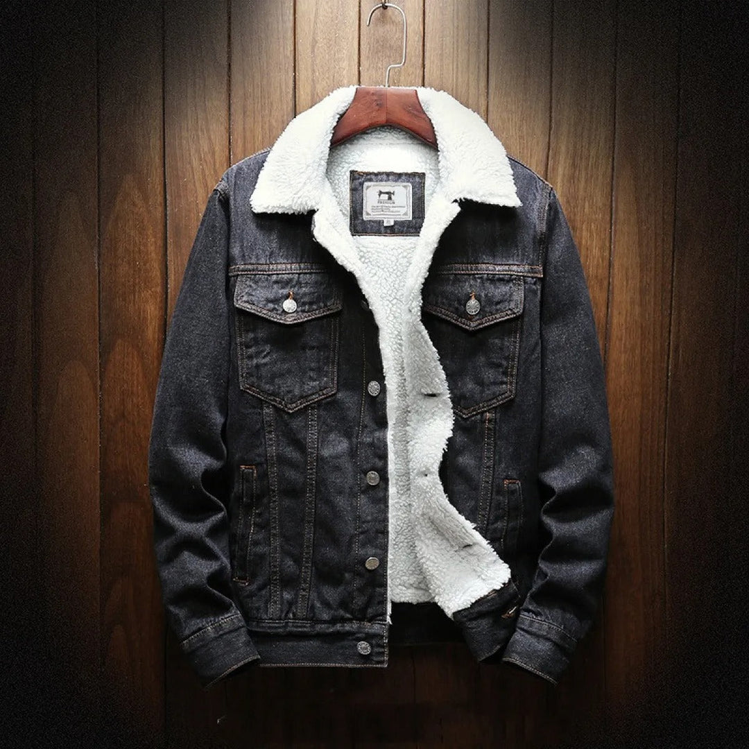 Veste en jean pour homme avec doublure en polaire - Lior