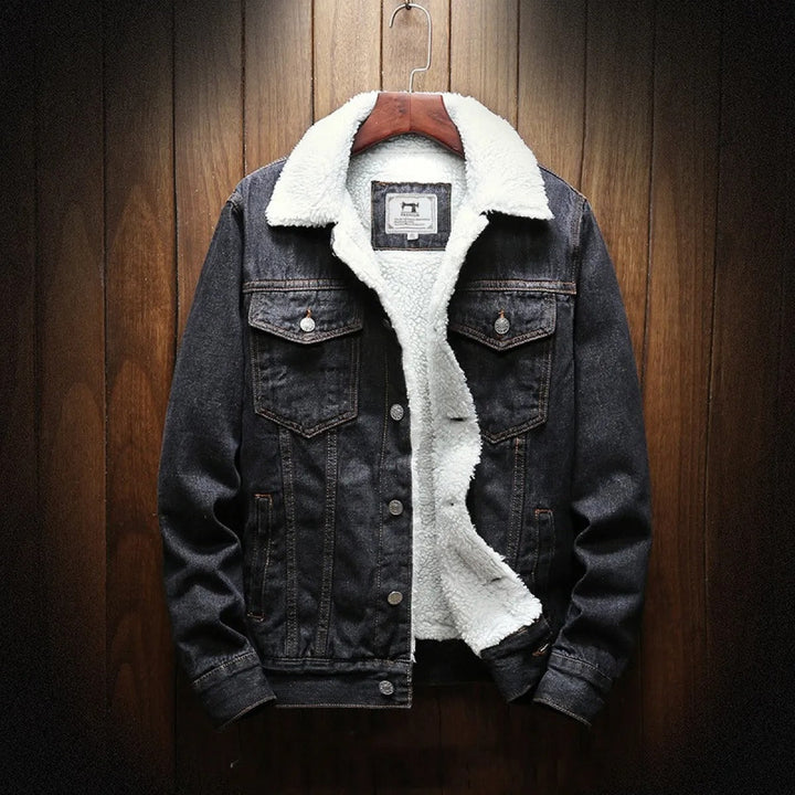Veste en jean pour homme avec doublure en polaire - Lior