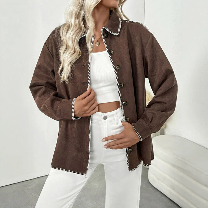 Veste en daim pour femme - Liorae