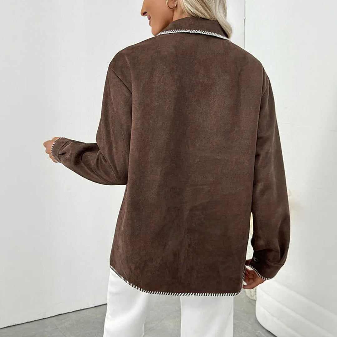 Veste en daim pour femme - Liorae