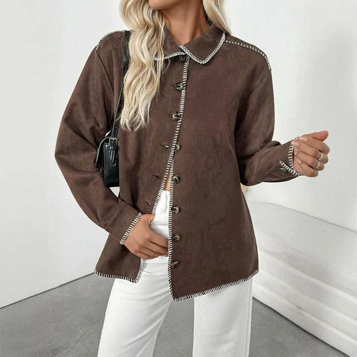 Veste en daim pour femme - Liorae