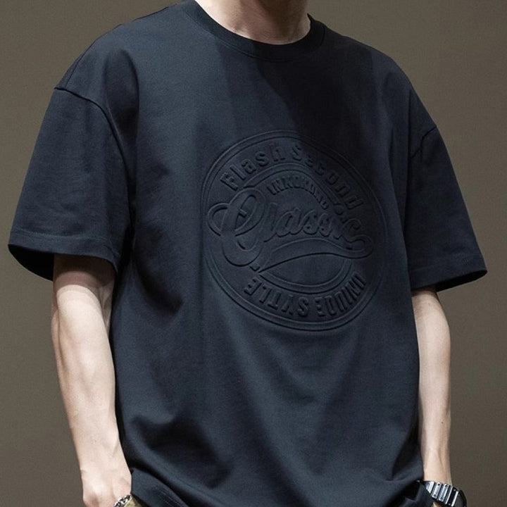 T-shirt homme en coton à imprimé surdimensionné - Daichi