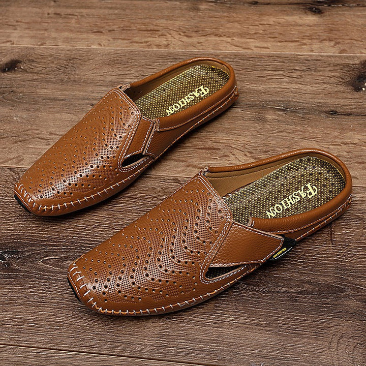 Mocassins en cuir perforé pour hommes - Enrique