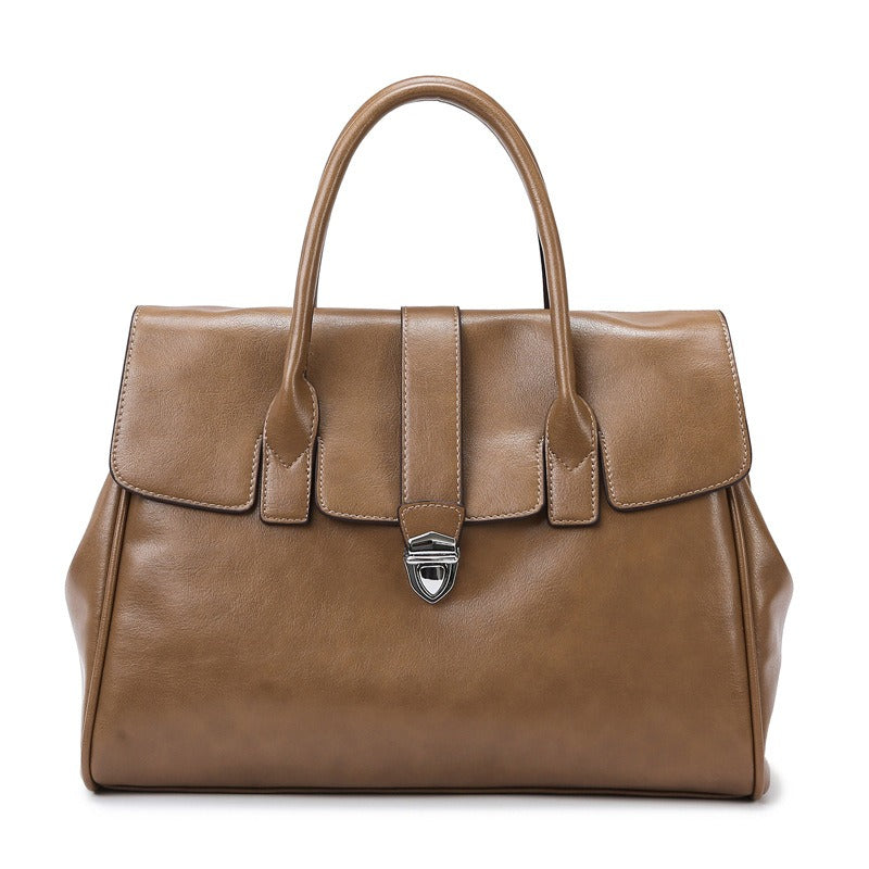 Sac à main en cuir synthétique pour femme, grande capacité, style sophistiqué - Élodie