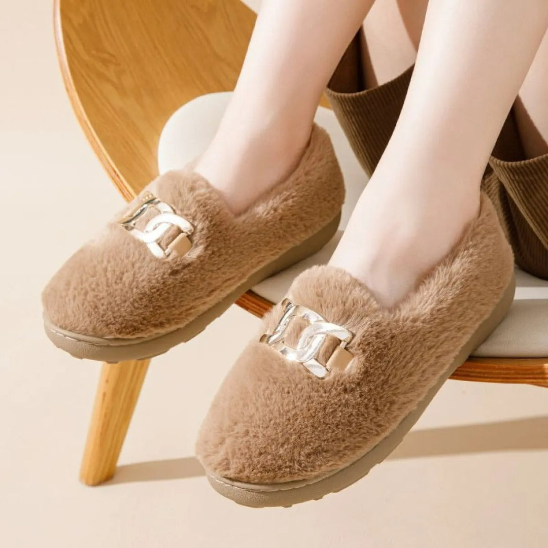 Pantoufles élégantes à effet doux pour femmes - Nirel