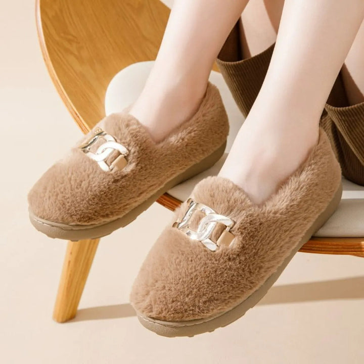 Pantoufles élégantes à effet doux pour femmes - Nirel