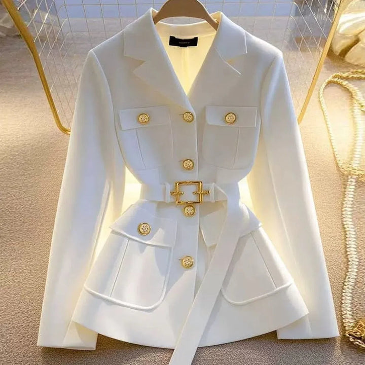 Blazer femme avec ceinture et poches - Lorane
