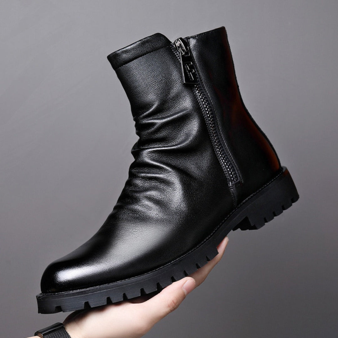 Bottines en cuir pour hommes - Larenzo