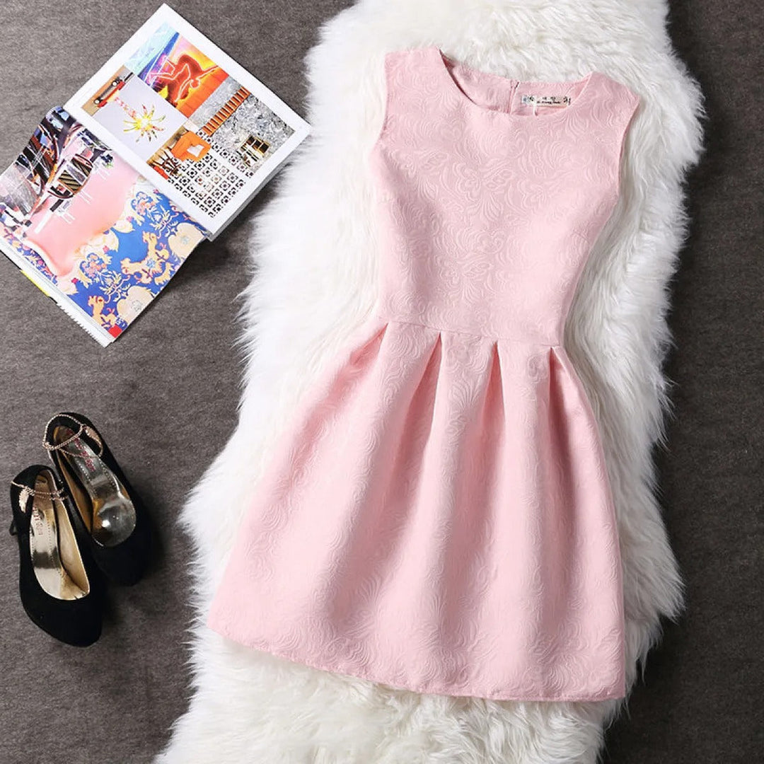 Robe de soirée évasée sans manches - Celinne