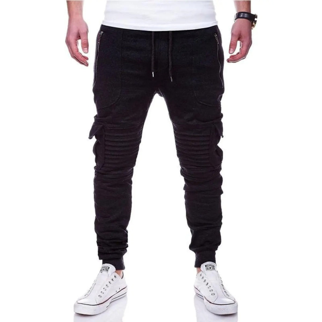 Pantalon de sport pour homme avec poches cargo et texture côtelée - Brant