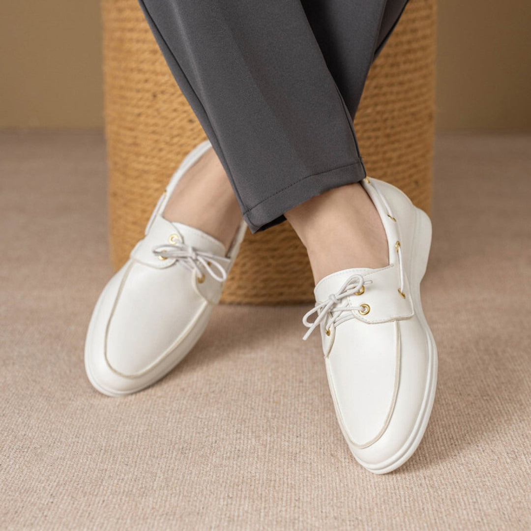 Mocassins pour homme en cuir synthétique à lacets - Carlos