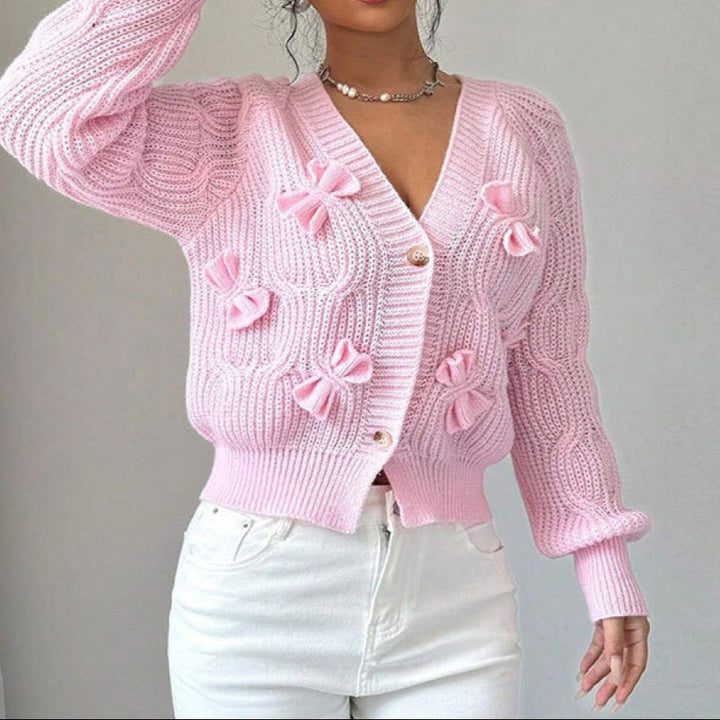 Pull tressé en maille pour femmes - Alana