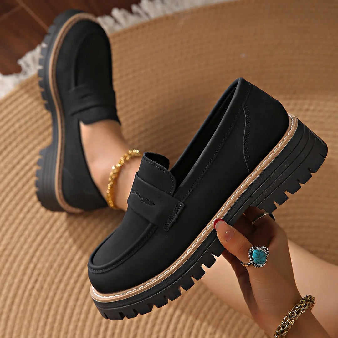 Mocassins à plateforme antidérapants pour femmes, style décontracté - Marjolaine