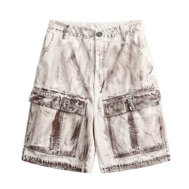Short cargo en coton lavé pour hommes - Marc