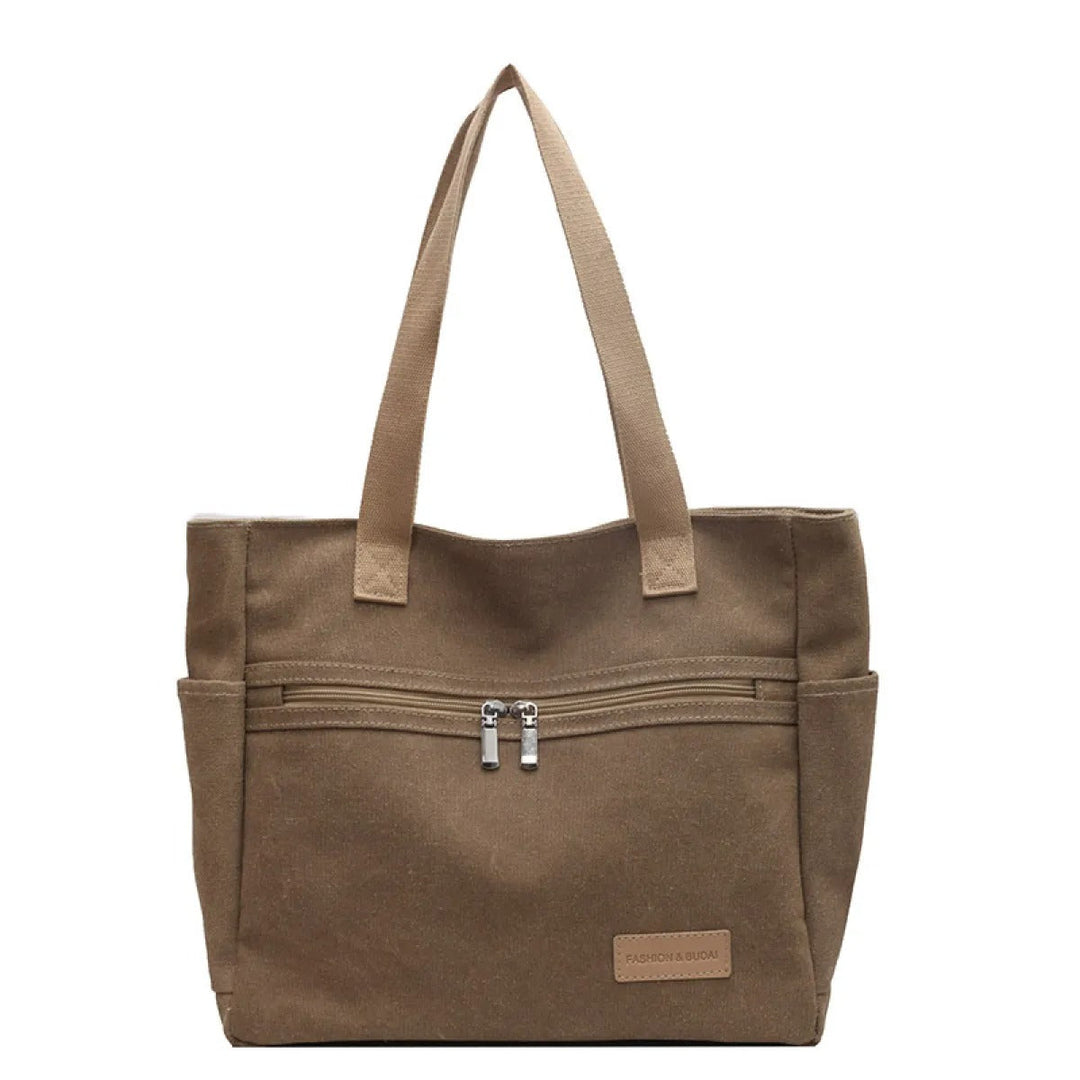 Sac à bandoulière en toile résistante Poches extérieures - Eliane
