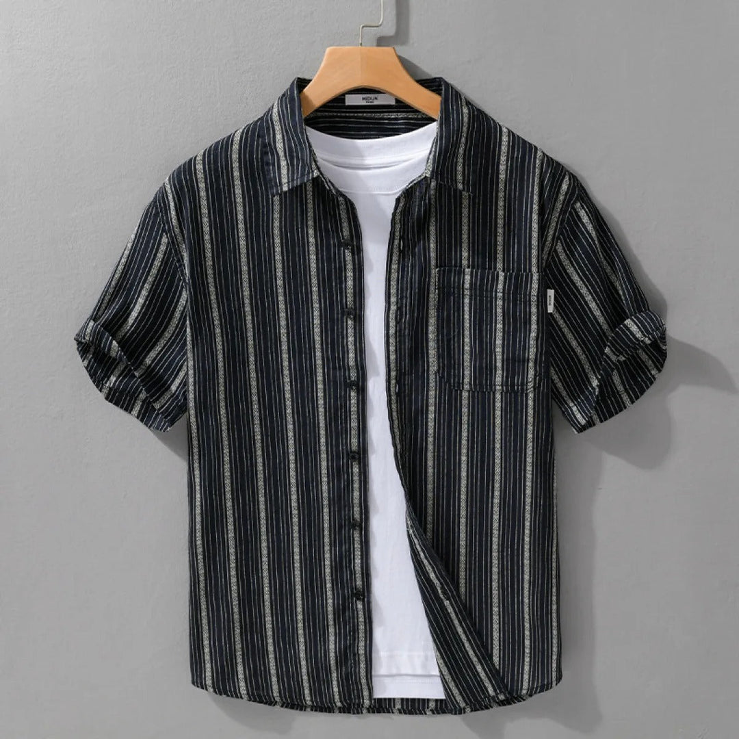 Chemise décontractée à manches courtes en lin - Gaël
