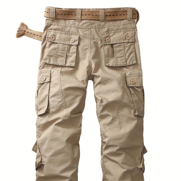 Pantalon cargo en coton pour hommes avec poches multiples - Kellan
