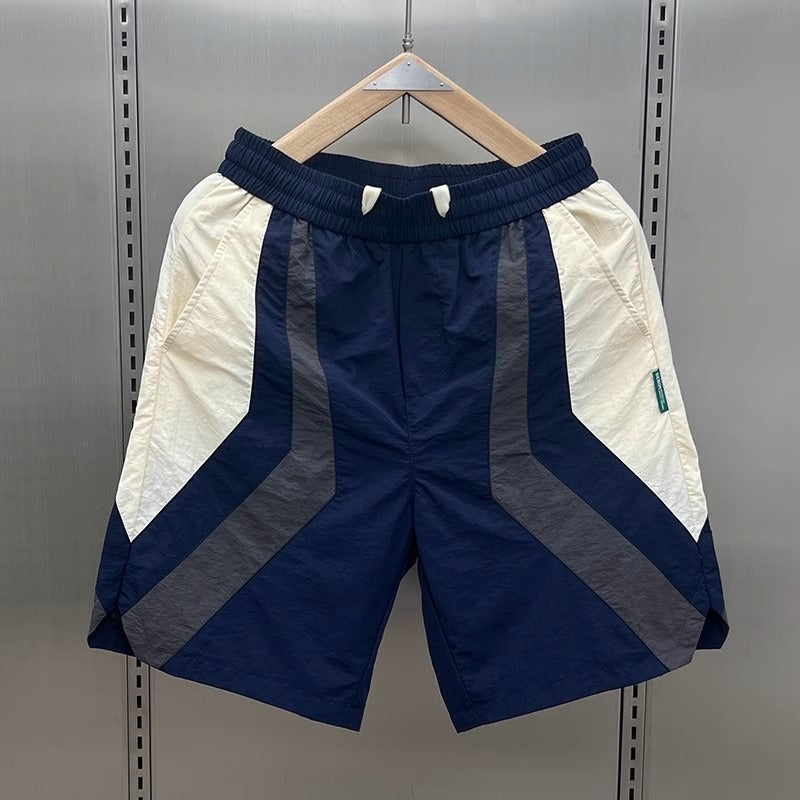 Shorts hommes design sportif contrasté - Diego