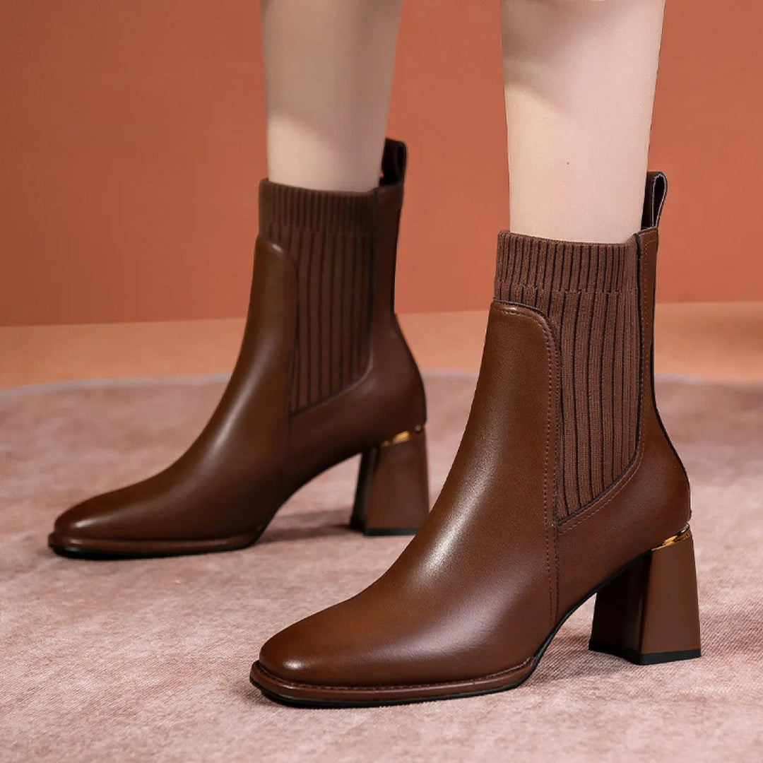 Bottines à talons larges et élastiques - Erendira