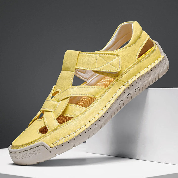 Sandales pour femmes en cuir synthétique au design ergonomique - Paula