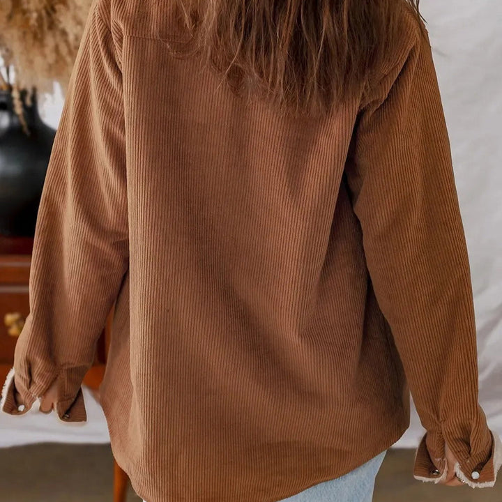 Veste doublée en velours côtelé pour femme - Liora