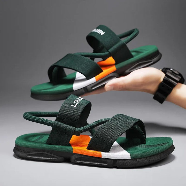 Sandales orthopédiques multicolores pour hommes avec semelle ergonomique légère - Marcel