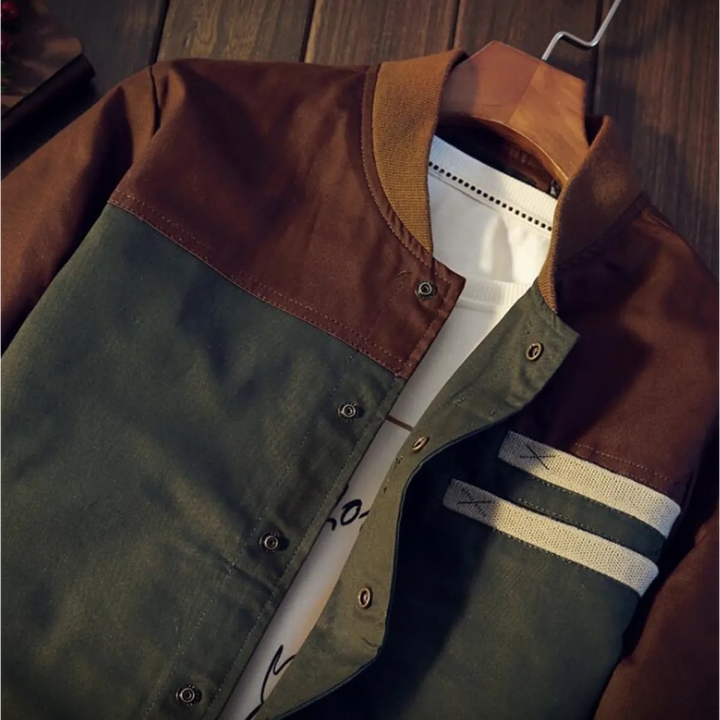 Veste décontractée bicolore pour hommes - Nael