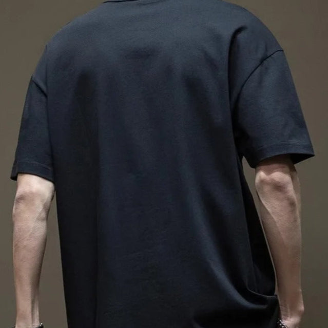 T-shirt homme en coton à imprimé surdimensionné - Daichi