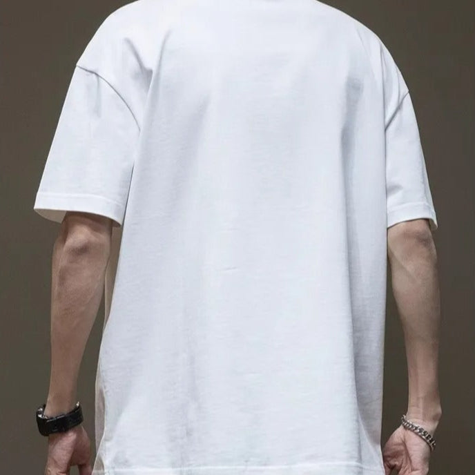 T-shirt homme en coton à imprimé surdimensionné - Daichi
