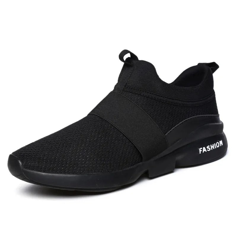 Baskets pour hommes, style slip-on en maille respirante - Leandro