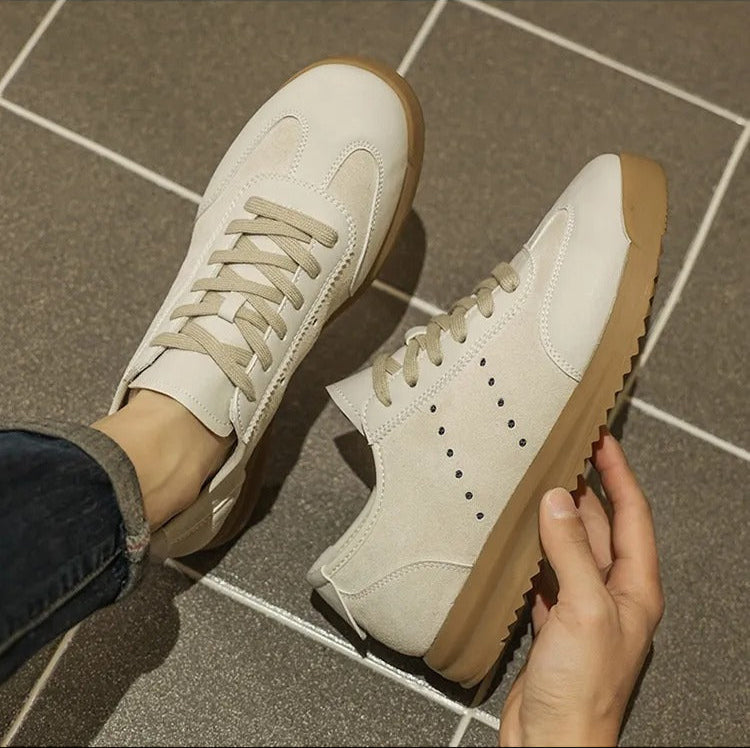 Baskets casual pour homme, mélange de daim et de cuir synthétique, semelle crantée - Cielo