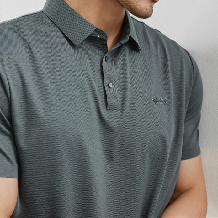Polo homme à coupe classique en coton piqué - Kenji