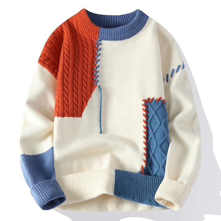 Pull-over patchwork homme - Renloch